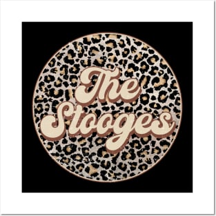 Retro Music Stooges Personalized Name Circle Birthday Posters and Art